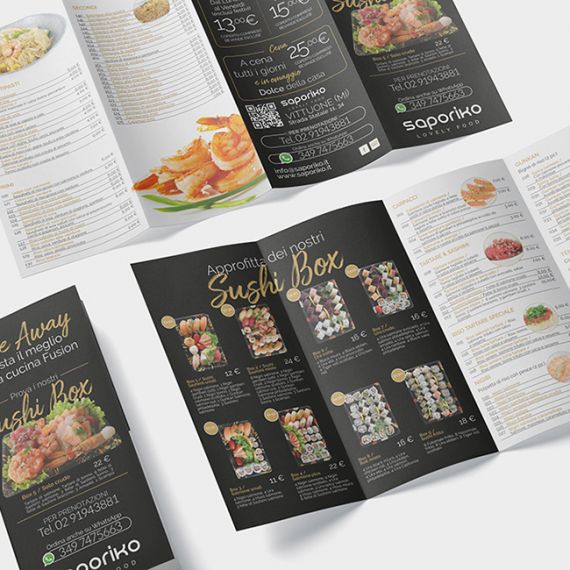 Pieghevole e Flyer Take Away