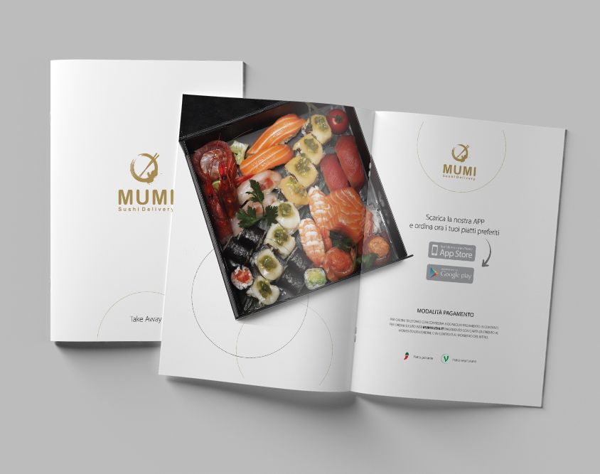 Grafica e Impaginazione Take-Away Mumi Sushi Delivery